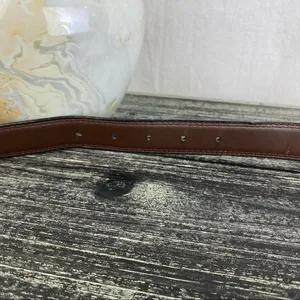 Wrangler Black & Silver Leather Belt 28 thumbnail 6