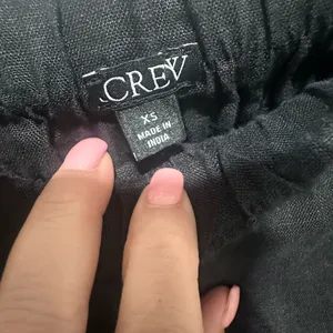J. Crew 3" Stratus short in 100% linen $69.50 NWOT black Size XS thumbnail 3