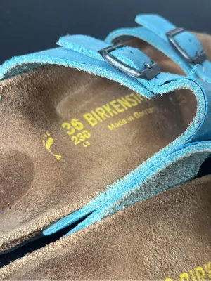 Birkenstock Blue Sydney Two Strap Leather Sandals EU 36 thumbnail 4