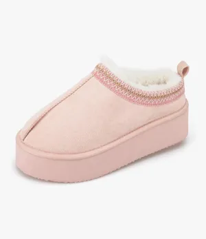 Jessica Simpson Women's Microsuede Cozy Clog Platform Slipper thumbnail 1