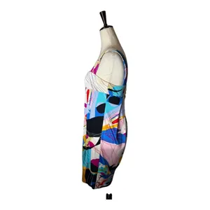 Diane Von‎ Furstenberg Dress Women 8 Blue Pink Silk Blend Eliot Butterfly Mini thumbnail 8