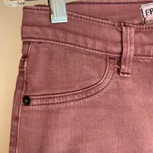 Free People Burgundy Maroon Edgy Emo Punk Whimsigoth Skinny Denim Jeans Pants 25 thumbnail 5