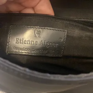 Etienne Aigner Black‎ Leather and Fabric Shoulder Bag thumbnail 4