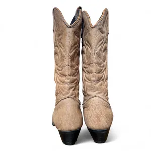 Vintage Acme Women’s Size 6M Light Brown Leather Western Cowboy Boots USA thumbnail 6