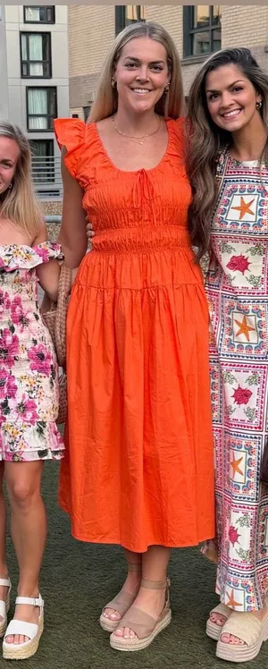 Anthropologie Tie-Neck Column Midi Dress thumbnail 1