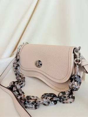 Coach Coachtopia Wavy Dinky Bag w/ 2 Straps in Silver/Cloud Pebble Leather ck113 thumbnail 3
