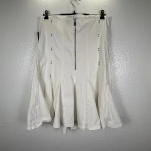 Wild Fable White Studded Strapless Denim Mini Dress Corset Style 25WFDR011 Large thumbnail 2