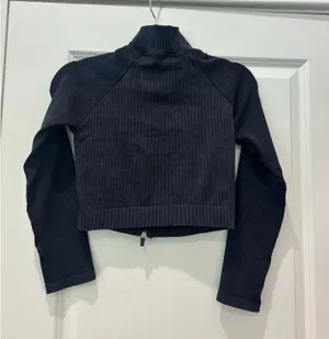 Mono B cropped black striped jacket thumbnail 2