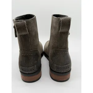 SOREL Emelie Boots Womens 7.5 Quarry Nubuck Suede Waterproof Zip Ankle Booties thumbnail 8