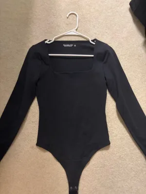 Abercrombie Black Bodysuit Long Sleeve thumbnail 2