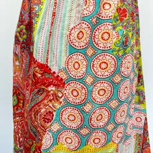 Patchwork Sundress Boho Paisley Print Halter Neckline Pura Vida Lightweight thumbnail 5