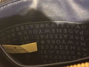Kate Spade Wallet Leather Navy thumbnail 5