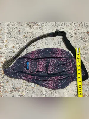 Kavu rope sling large crossbody bag blue pink thumbnail 5