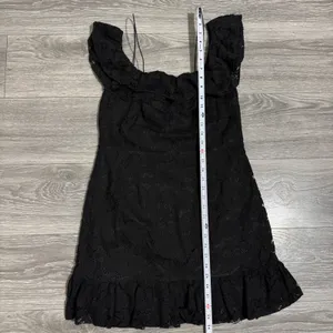 TOBI Black Lace Ruffle Off the‎ Shoulder Mini Whimsigoth Dress XL Dark Romantic thumbnail 13