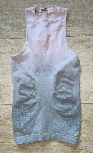 GymShark Sport Tank Top Shirt Size XS Pink‎ Gray thumbnail 1