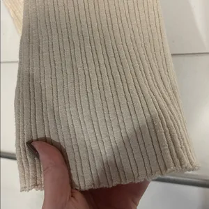 Urban Outfitters Womens Cream High Waist Ribbed Flare Pant Large thumbnail 6