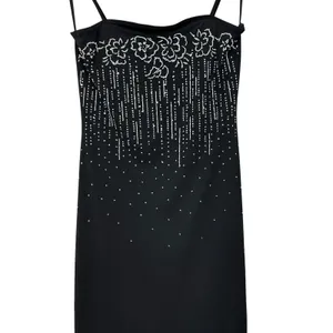 Vtg Taboo Sequin Glitter Maxi Dress High Low Ruffle Hem Large Whimsygoth Fairy thumbnail 7