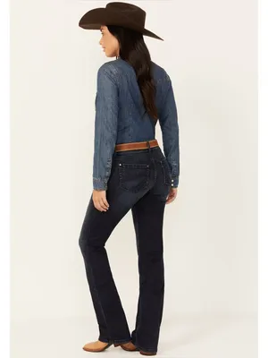 Shyanne Shay Mid Rise Bootcut Performance Stretch Jeans thumbnail 2