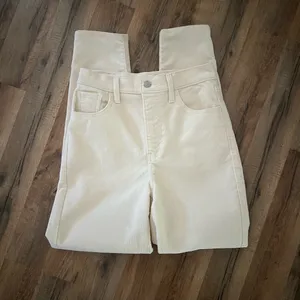 Levis High Waisted Mom Jean in Cream Cord thumbnail 12