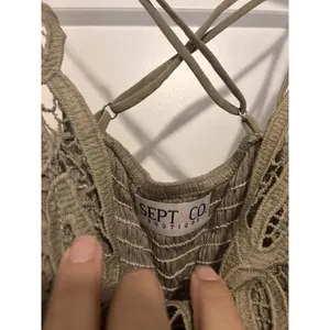 Sept & Co Boutique Women’s Size Small Bralette Lace Cami Camisole Top Khaki thumbnail 3