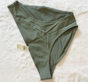NWT Aerie Olive Green Bikini Bottoms - Size: Large thumbnail 1