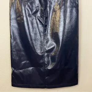 Pistola‎ Alice Utility Midi Skirt in Navy Vinyl Size 29 thumbnail 12