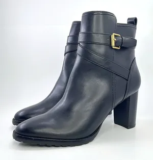 Giani Bernini Ninha Booties Size 10 Black Block Heel Buckle Dress Boots NWOB thumbnail 1