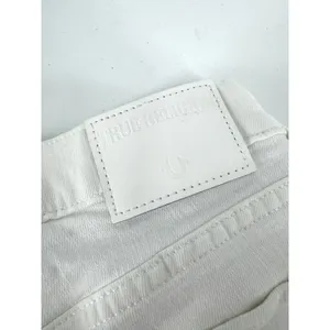 True Religion Halle Mid Rise Super Skinny Jeans White Denim Size 23‎ Womens thumbnail 9