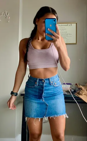 Denim Mini Skirt thumbnail 1