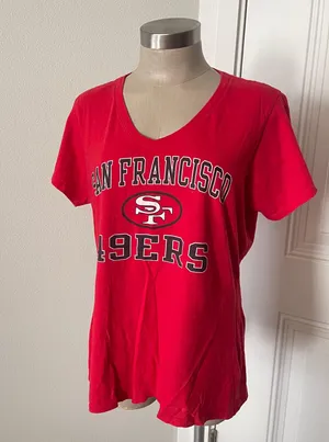 Women’s 49ers T-shirt Cotton Size Large thumbnail 1