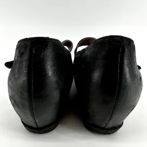Dansko Lanie Mary Jane Wedge Burnished Nubuck Leather Memory Foam Black 10.5 thumbnail 5