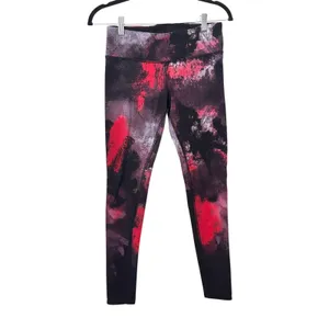 ALO‎ YOGA Airbrushed Leggings Ruby Red Smoke Medium thumbnail 2