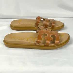 Sam Edelman Valeri Sandal Size 10 Brown Leather Slides Cushioned Footbed thumbnail 4