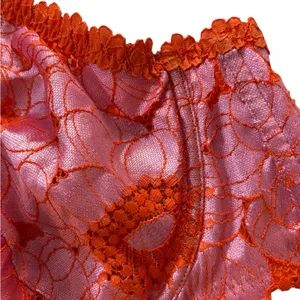 Savage X Fenty By Rhianna Orange Pink Lacy Underwire Bra Size 44D Feminine Sexy thumbnail 4