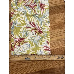 Land N Sea Pants Women S Linen Blend Floral‎ Tropical Wide Leg Hawaiian Ankle thumbnail 7