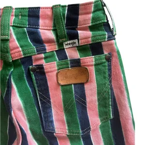 Wrangler Wanderer Mid Rise Bell Bottoms in sandía stripe size 24 thumbnail 6