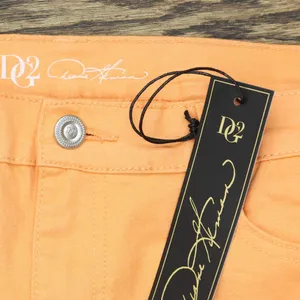DG2 Womens Distressed Straight Leg Jeans Peach Orange 16W Tall thumbnail 3