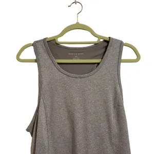 Harmony & Balance Gray Athletic Midi Tank Dress 36” Length Sz L thumbnail 3