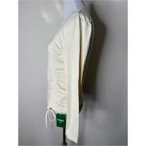 Halara Ivory Crewneck Long Sleeve Tee NWT M thumbnail 3