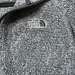 The North Face Womens Full Zip Textured Fleece Jacket Charcoal Grey Black Medium thumbnail 7