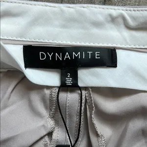 Dynamite Tan Dress Pants Wide-Leg Lightweight thumbnail 2