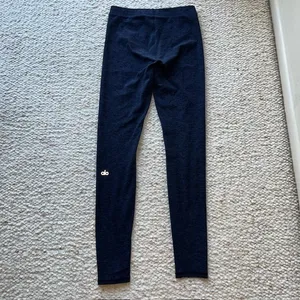 Alo‎ Yoga Alosoft Leggings Space Dye Heathered Navy Blue XS thumbnail 4