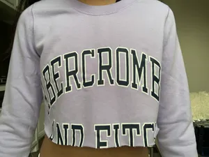 Abercrombie cropped sweatshirt thumbnail 1