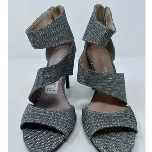 Christian Siriano for Payless Silver Sparkle High‎ Heel Shoes Size 6 1/2 NWT thumbnail 3