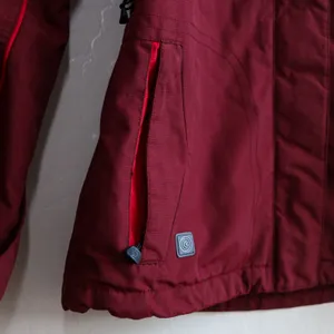 Vintage Columbia Convert Snowboard Jacket Women‎ XS Burgundy Pink Fleece Lined thumbnail 11