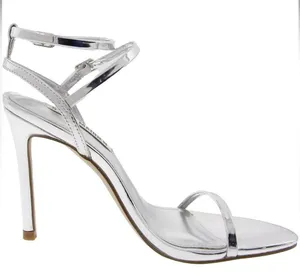 EUC Steve Madden Silver Theresa Stiletto Heel Sold Out Customer Return Sz 8.5 thumbnail 3