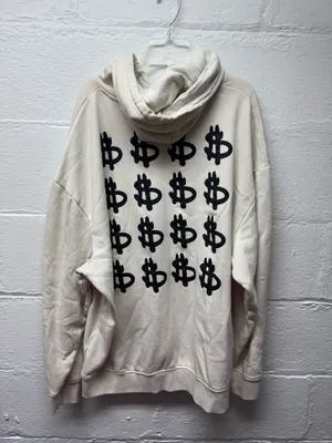Monopoly Man Hooded Sweatshirt Tan Size XL thumbnail 4
