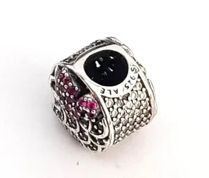 PANDORA Tropical Flamingo Charm w/ Light Green Crystal & Pink Zirconia-792117CZS thumbnail 4