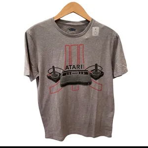 NWT Old Navy Retro Atari Video Gaming Graphic TShirt S Gray Black Red thumbnail 2
