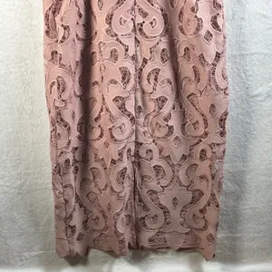 Bardot Pink‎ Lace Scalloped Hem Sleeveless Midi Sheath Dress Size US 8 M thumbnail 6